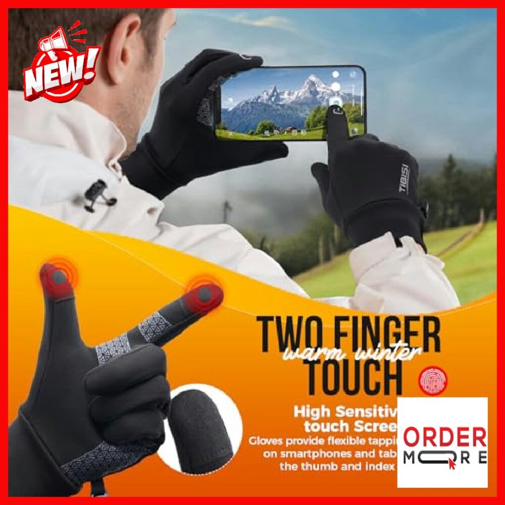 Winter Touchscreen Gloves Windproof Thermal for R… - image 4